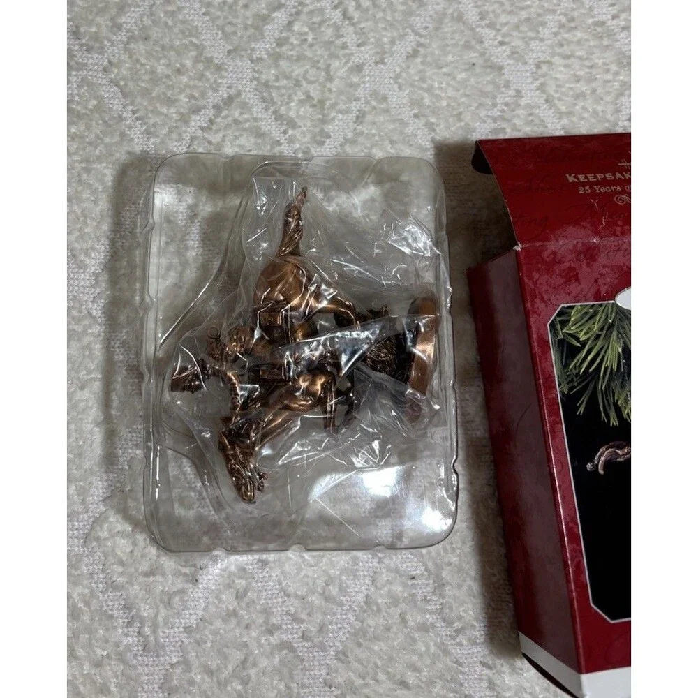 New Vintage 1998 Old West Pony Express Rider Hallmark Keep Sake Ornament